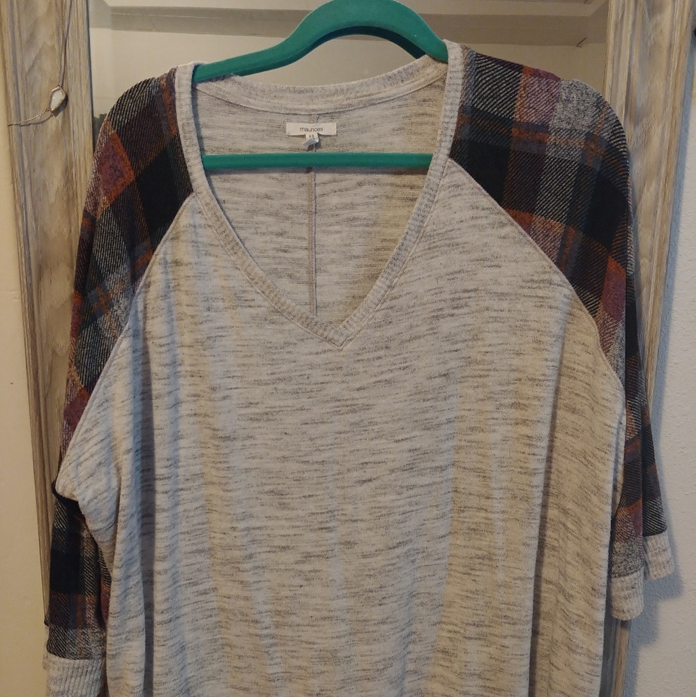 3/4 length sleave sweater